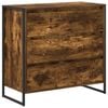vidaXL Bufet Stejar fumuriu 79 x 36 x 75.5 cm Lemn prelucrat