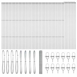 vidaXL St&acirc;lp de gard. Argintiu