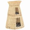 vidaXL Set coșuri pisici cu perne 3 piese 47x34x60 cm răchită naturală