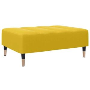 vidaXL Taburet, galben, 77x55x31 cm, catifea