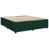 vidaXL Pat box spring cu saltea, verde &icirc;nchis, 180x200 cm, catifea