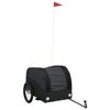 vidaXL Remorcă pentru biciclete, negru, 45 kg, fier