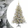 vidaXL Brad de Crăciun artificial cu glob 120 cm 150 LED-uri Alb cald