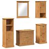 vidaXL Set de mobilier pentru baie VIGO 5 buc. Maro miere