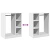 vidaXL Dulap, alb, 77x48x102 cm, lemn prelucrat