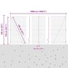 vidaXL St&acirc;lp de gard. Gri 50 x 1,5 m (plasă de 36 mm) Oțel și PVC
