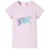vidaXL Tricou pentru copii, liliac, 116