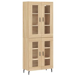 vidaXL Dulap &icirc;nalt, stejar sonoma, 69,5x34x180 cm, lemn compozit
