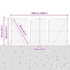 vidaXL St&acirc;lp de gard. Gri 50 x 0,8 m (plasă de 50 mm) Oțel și PVC