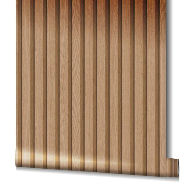 Noordwand Tapet &bdquo;Botanica Wooden Slats&rdquo;, maro