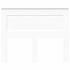 vidaXL Tăblie cap cu headboard Alb 135 cm Lemn compozit