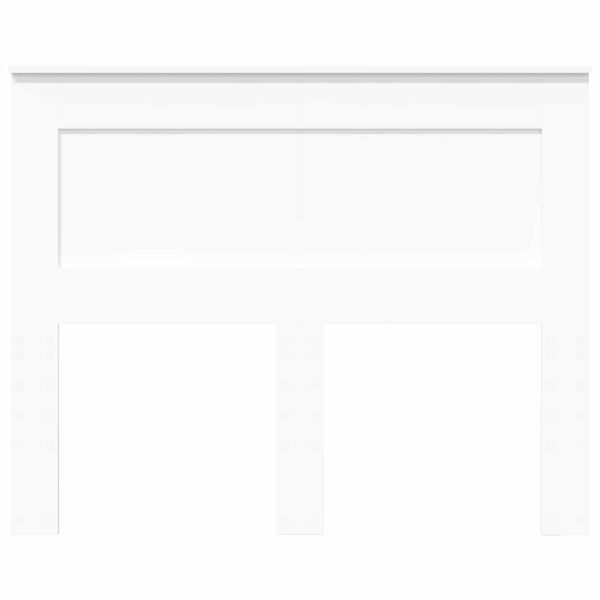 vidaXL Tăblie cap cu headboard Alb 135 cm Lemn compozit