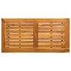 vidaXL Masă de exterior natural 80 x 40 x 40 cm Oțel și Poliratan