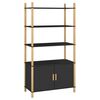 vidaXL Dulap &icirc;nalt, negru, 80x40x153 cm, lemn prelucrat