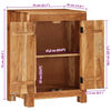 vidaXL Dulap, 55x33x75 cm, lemn masiv de acacia