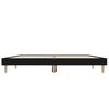 vidaXL Cadru de pat, negru, 140x190 cm, lemn prelucrat