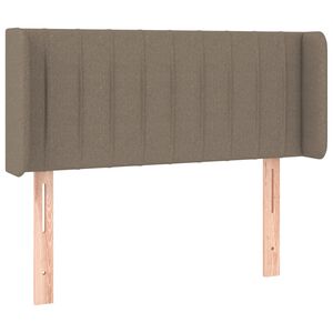 vidaXL Tăblie de pat cu aripioare gri taupe 83x16x78/88 cm textil