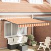 vidaXL Cortina Retractabilă Manual Galben și portocalie 300 x 250 cm