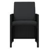vidaXL Set mobilier de grădină cu perne, 9 piese, negru, poliratan