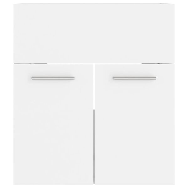 vidaXL Mască de chiuvetă, alb, 41x38,5x46 cm, lemn prelucrat