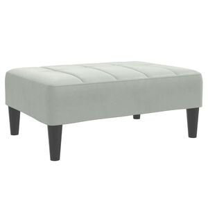 vidaXL Taburet, gri deschis, 77x55x31 cm, catifea