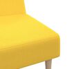 vidaXL Canapea extensibilă cu 2 locuri, galben, textil
