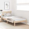 vidaXL Cadru de pat cu headboard Maro 80 x 200 cm Lemn masiv de pin