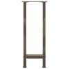 vidaXL Picioare masă consolă oțel natural 2 buc 38x(72-73) cm oțel