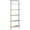 vidaXL Raft pentru cărți 5 niveluri 60 x 24 x 168 cm Lemn prelucrat