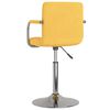vidaXL Scaun de bar, galben, material textil