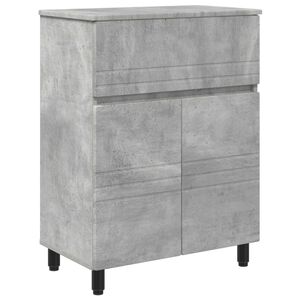 vidaXL Unitate Vanity pentru Baie Gri Beton 60 x 35 x 80 cm