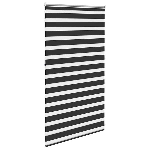 vidaXL Jaluzea Zebră 120,9x230 cm Lățime material 116,7 cm negru