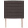 vidaXL Tăblie cap cu headboard Maro &icirc;nchis 80 cm Piele artificială