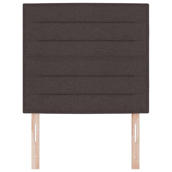 vidaXL Tăblie cap cu headboard Maro &icirc;nchis 80 cm Piele artificială