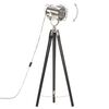 vidaXL Lampă de podea trepied, negru, 97 cm, lemn masiv de mango
