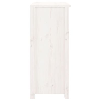 vidaXL Servantă, alb, 70x35x80 cm, lemn masiv de pin