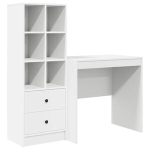 vidaXL Birou Alb 125,5 x 50 x 127 cm 2 buc.