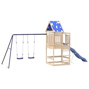 vidaXL Set de joacă pentru exterior, lemn masiv de pin