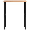 vidaXL Banc lucru maro 80x60x(71,5-98) cm lemn masiv stejar