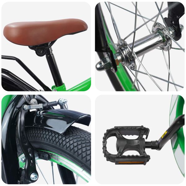 vidaXL Bicicletă pentru Copii 20 Inci pentru 6-11 ani Verde