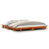vidaXL Cadru de pat fără saltea, maro ceruit 180x200 cm lemn masiv pin