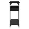 vidaXL Masă de consolă Stejar negru 100 x 29 x 75 cm Lemn compozit