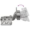 vidaXL Hinge 12 pcs Nichel 85 x 52,5 x 9,5 mm Fier