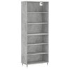 vidaXL Dulap &icirc;nalt, gri beton, 69,5x32,5x180 cm, lemn prelucrat