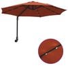 vidaXL Parasol de Grădină Manual Terracota 248 x 248 x 148 cm