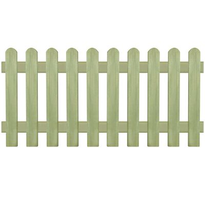 vidaXL Gard din țăruși, 170 x 80 cm 6/9 cm, lemn de pin tratat