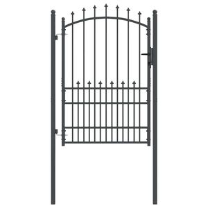 vidaXL Poartă de gard cu țepi EMMEN 170 x 100 cm