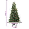 vidaXL Brad de Crăciun artificial cu ramuri articulare Verde 240 cm