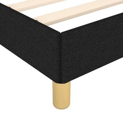 vidaXL Cadru de pat, negru, 120x190 cm, material textil