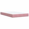 vidaXL Pat box spring cu saltea, negru, 120x190 cm, catifea